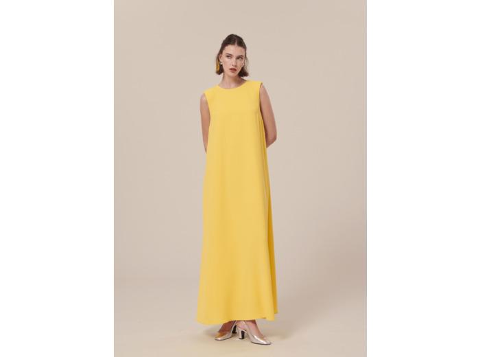 Tara Jarmon Robe Roxy-Jaune en Polyester