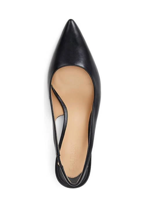Ralph Lauren Ralph Lauren Lolah Burnished Leather Slingback Pumps 4