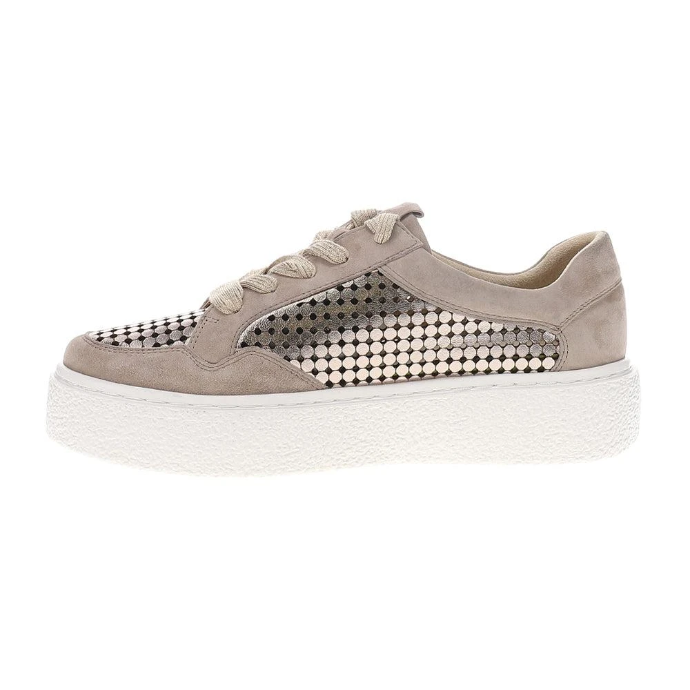 Vaneli Yago Perforated Metallic Lace Up Sneakers 3