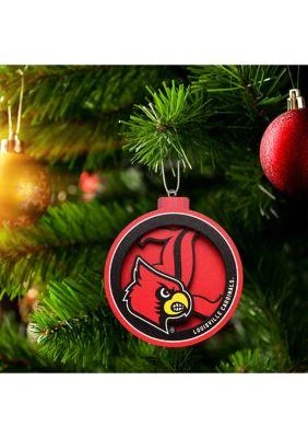 YouTheFan The Fan Ncaa Louisville Cardinals 3D Logo Series Ornaments 4