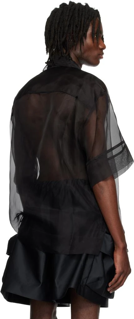 Simone Rocha Black Carnation Pocket Boxy Shirt 3