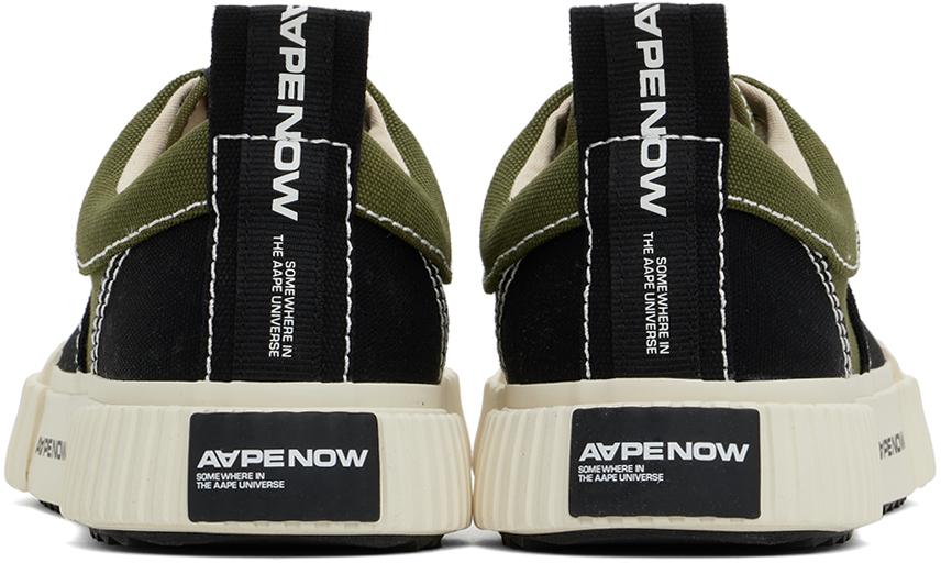 AAPE Black & Khaki AAPENOW Galaxy Low-Top Sneakers