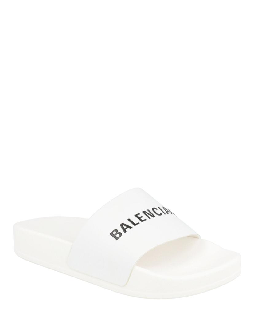 Balenciaga Logo Pool Slides