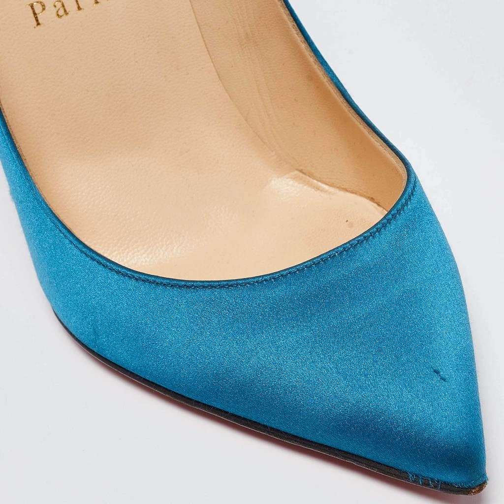 Christian Louboutin Christian Louboutin Blue Satin Pigalle Pumps Size 36.5 7