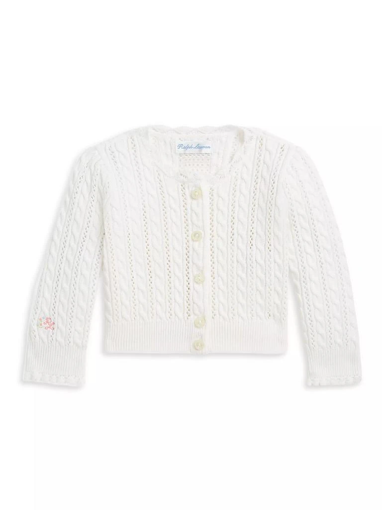 Ralph Lauren Baby Girl's Pointelle Knit Cardigan 1