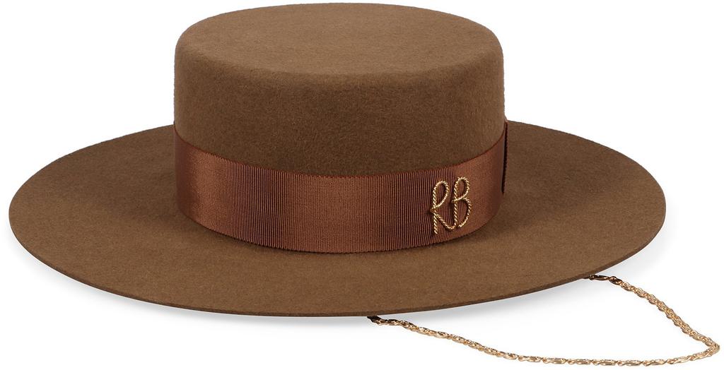 RUSLAN BAGINSKIY Ruslan Baginskiy Canotier Felt Hat