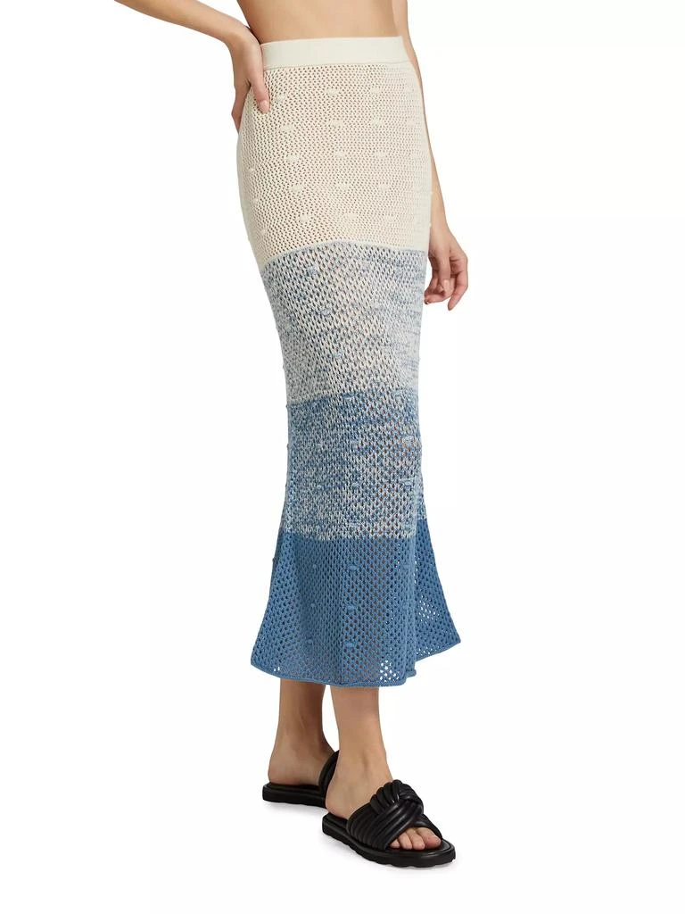 Escvdo Litoral Colorblock Maxi Skirt 4