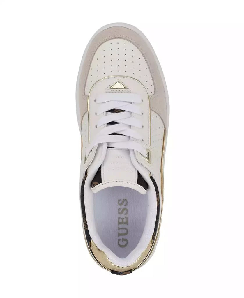 GUESS Women's Ridgee Lace Up Platform Sneakers 4