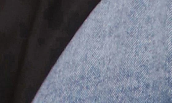 Avec Les Filles Mixed Media Denim Bomber Jacket 5