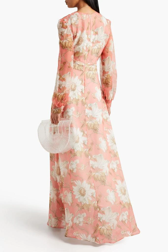 Oscar de la Renta Floral-print silk-chiffon gown 1