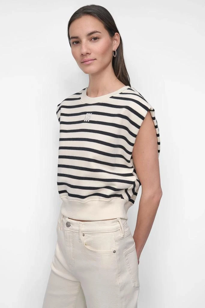 DKNY CREW NECK SLEEVELESS SWEATSHIRT 3