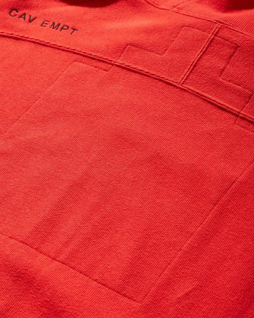 Cav Empt Men's DBL Knit Zip Hoodie Red 3