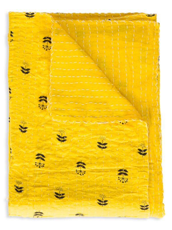 TAJ HOTEL Oriental Contemporary Design Kantha Throw