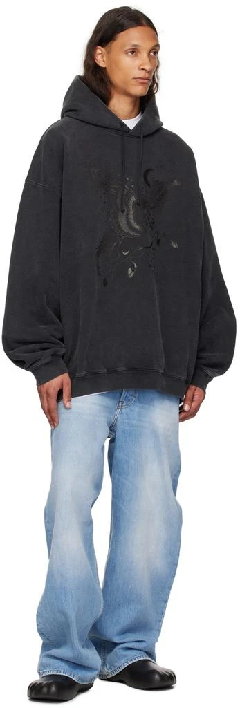 Vetements Black Flying Unicorn Hoodie 4