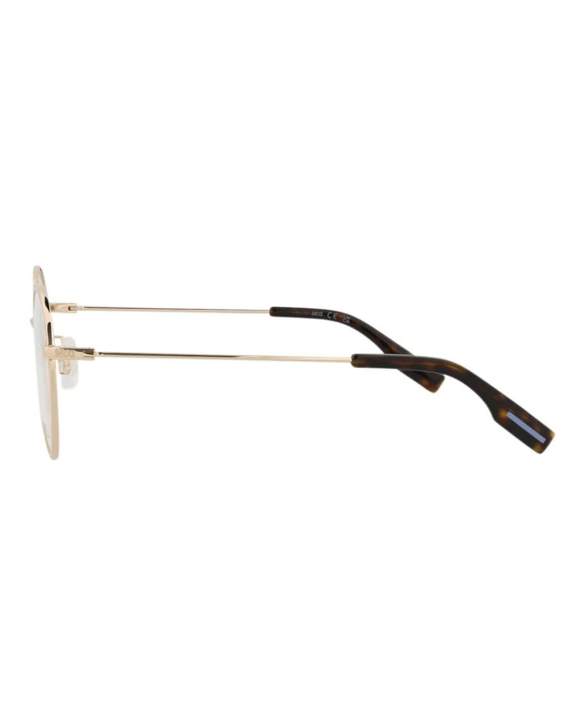 Alexander McQueen Round-Frame Metal Optical Frames 3