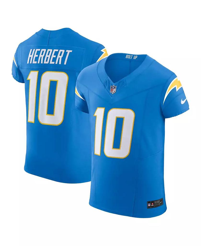NIKE Men's Justin Herbert Powder Blue Los Angeles Chargers Vapor F.U.S.E. Elite Jersey