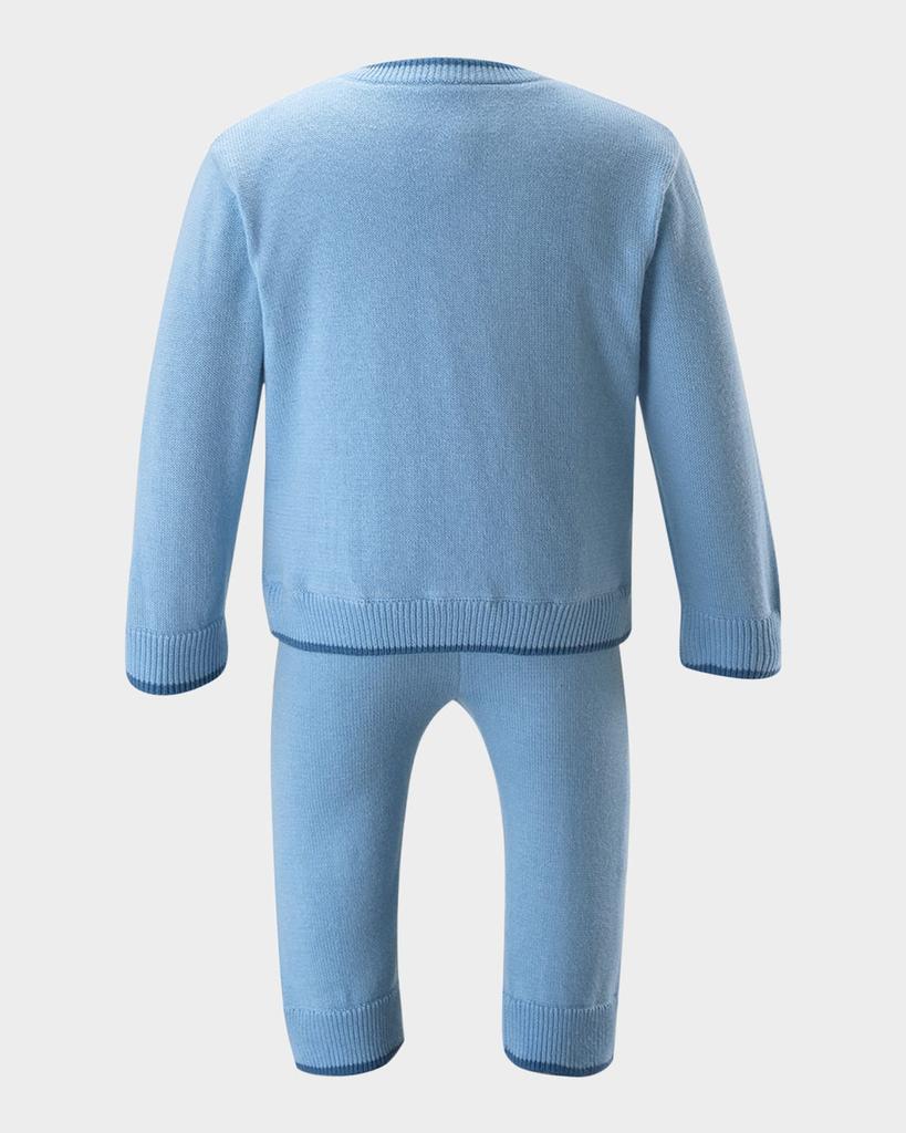 Rachel Riley Boy's Elephant Intarsia Knit Set, Size 6M-24M