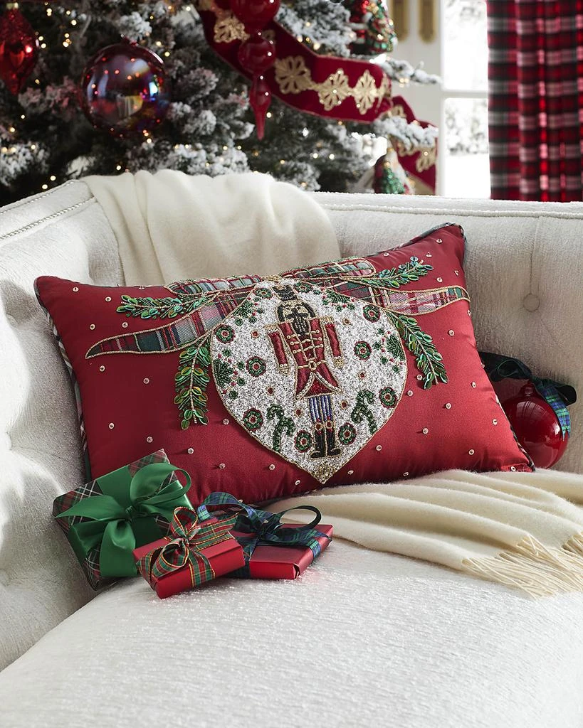 Kim Seybert Nutcracker Decorative Pillow, 14" x 22" 1