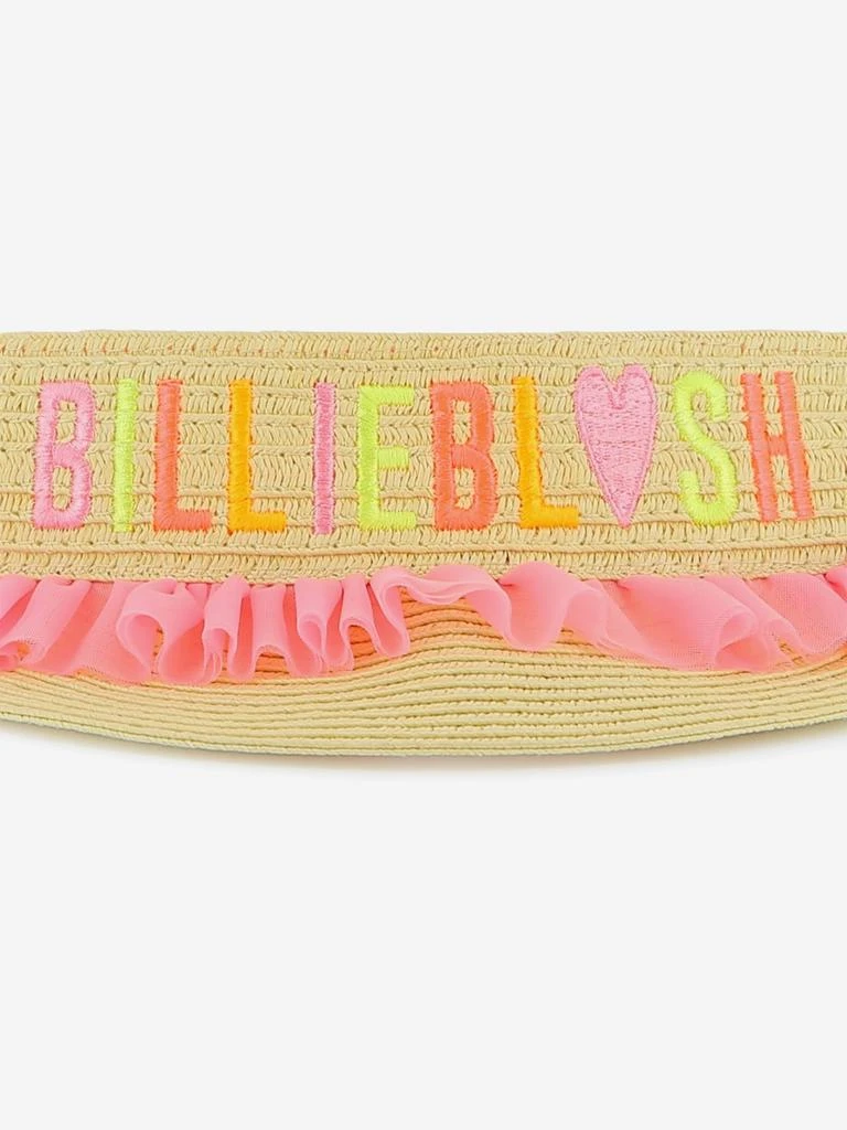 Billieblush Girls Straw Visor in Beige 4