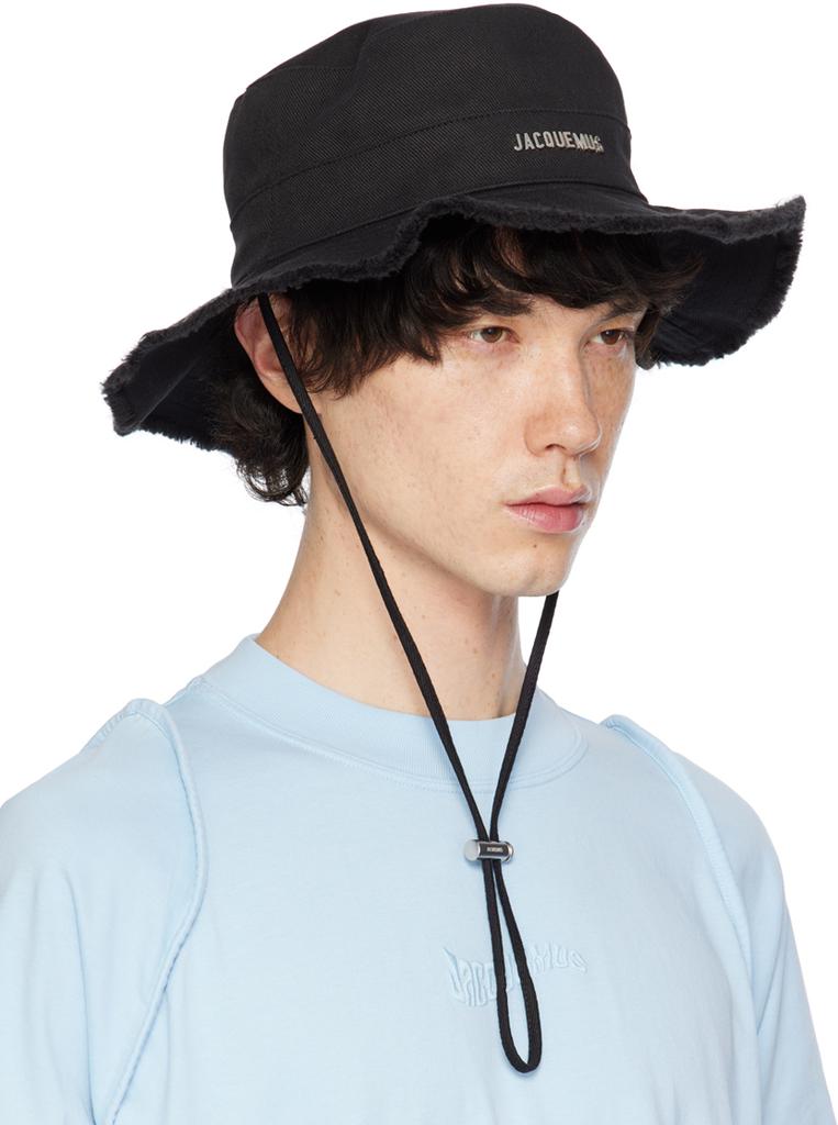 JACQUEMUS Black Les Classiques 'Le bob Artichaut' Bucket Hat