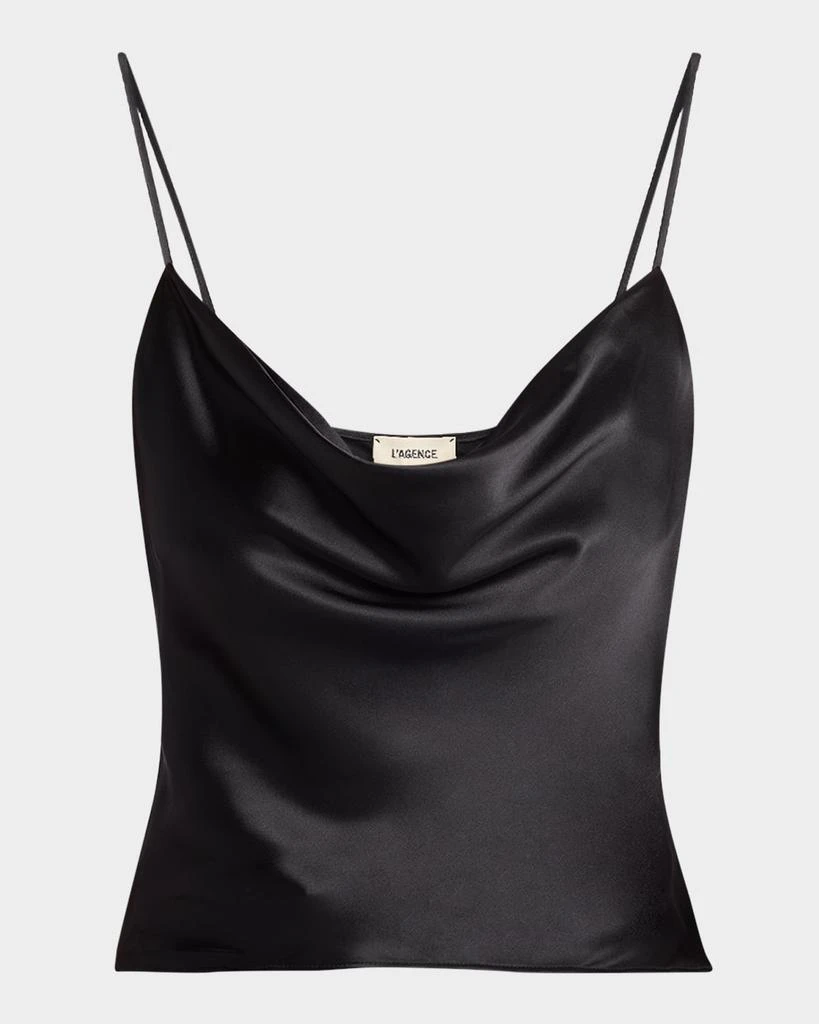 L'Agence Calista Cowl-Neck Silk Camisole 1