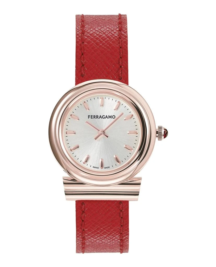 Salvatore Ferragamo Gancini Leather Watch 1