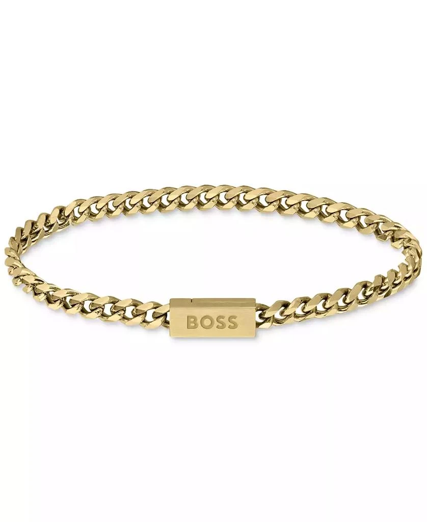 Hugo Boss Men's Gold Ion-Plated Chain Bracelet 1