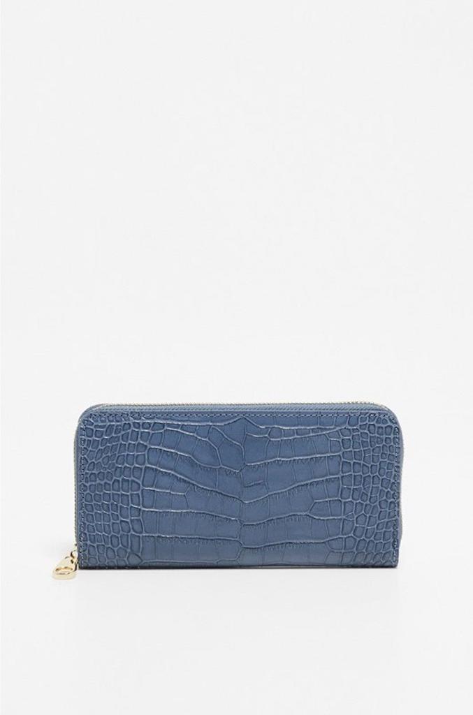 Victor & Hugo Portefeuille Eni Croco - Bleu Clair - Femme