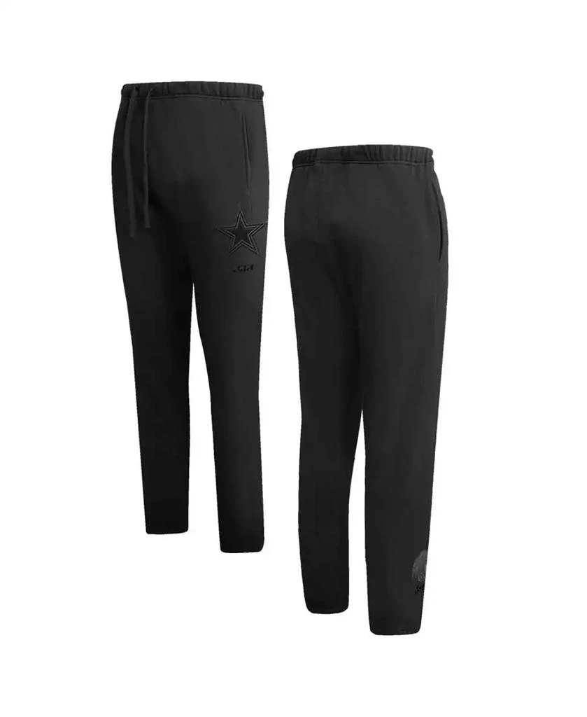 Pro Standard Men's Black Dallas Cowboys Neutral Fleece Sweatpants 1
