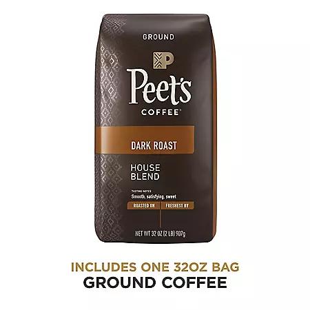 Peet's Coffee Peet's Coffee Ground Dark Roast, House Blend 32 oz.