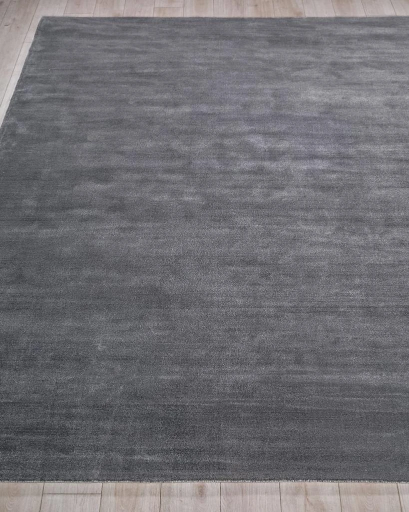 Exquisite Rugs Velutto Hand-Loomed Gray Rug, 10' x 14' 2
