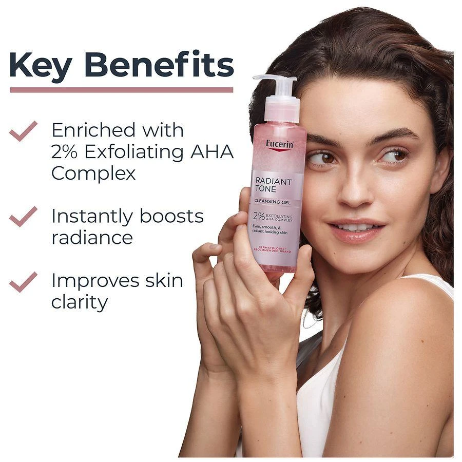Eucerin Face Radiant Tone Cleansing Gel, Face Cleanser With AHA Complex 5