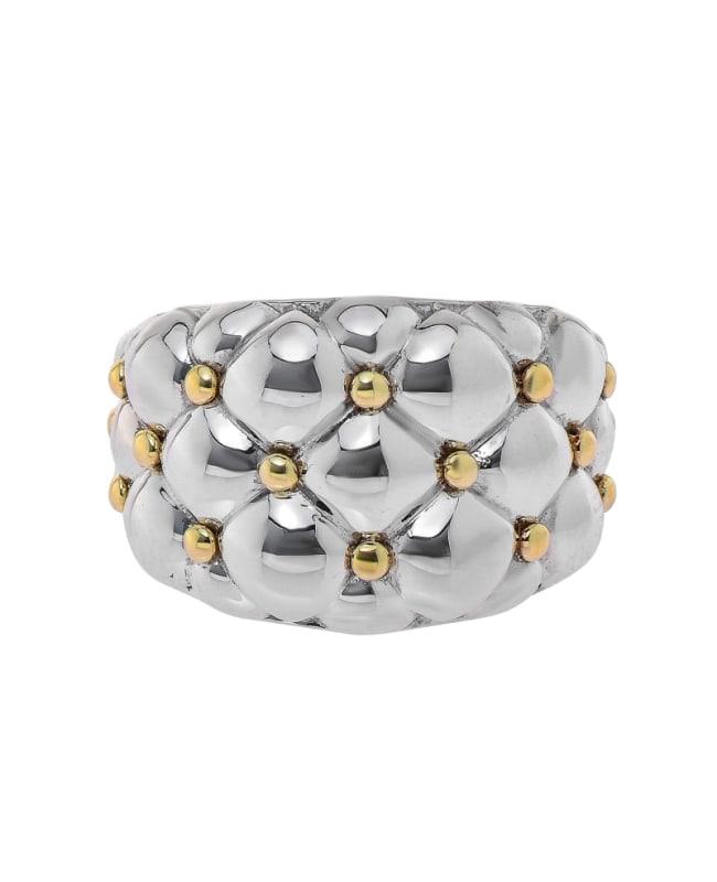 Charles Krypell Charles Krypell Sterling Silver and 18K Yellow Gold Size 6.25 Women's Ring 3-6901-TFSG