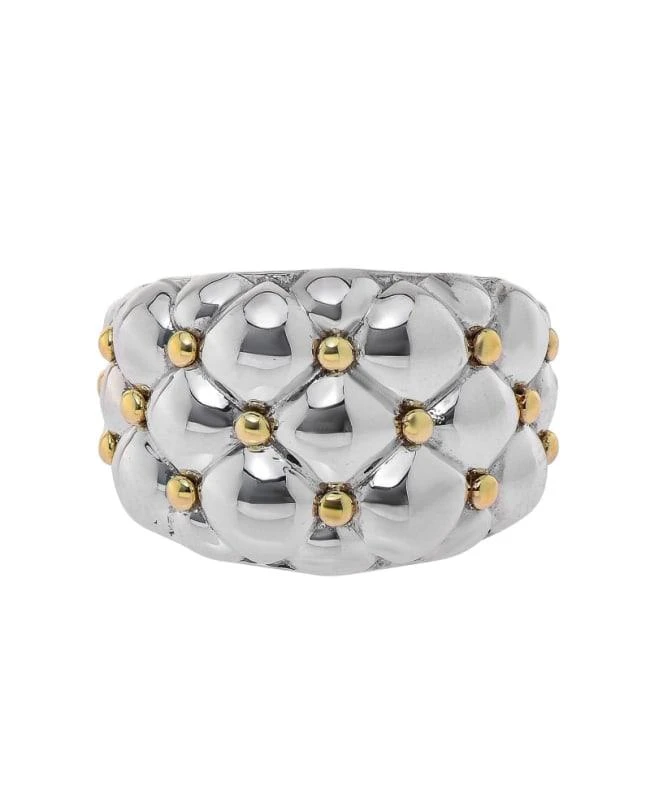 Charles Krypell Charles Krypell Sterling Silver and 18K Yellow Gold Size 6.25 Women's Ring 3-6901-TFSG 1