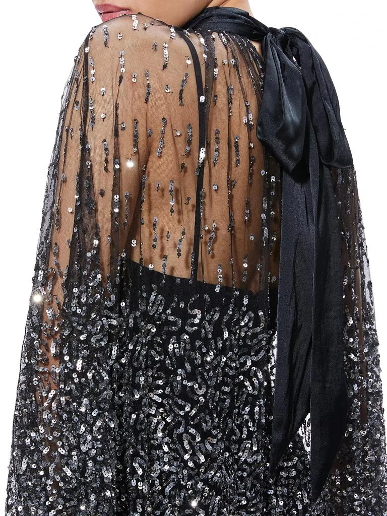 Alice + Olivia Zenon Sequined Cape Minidress 6