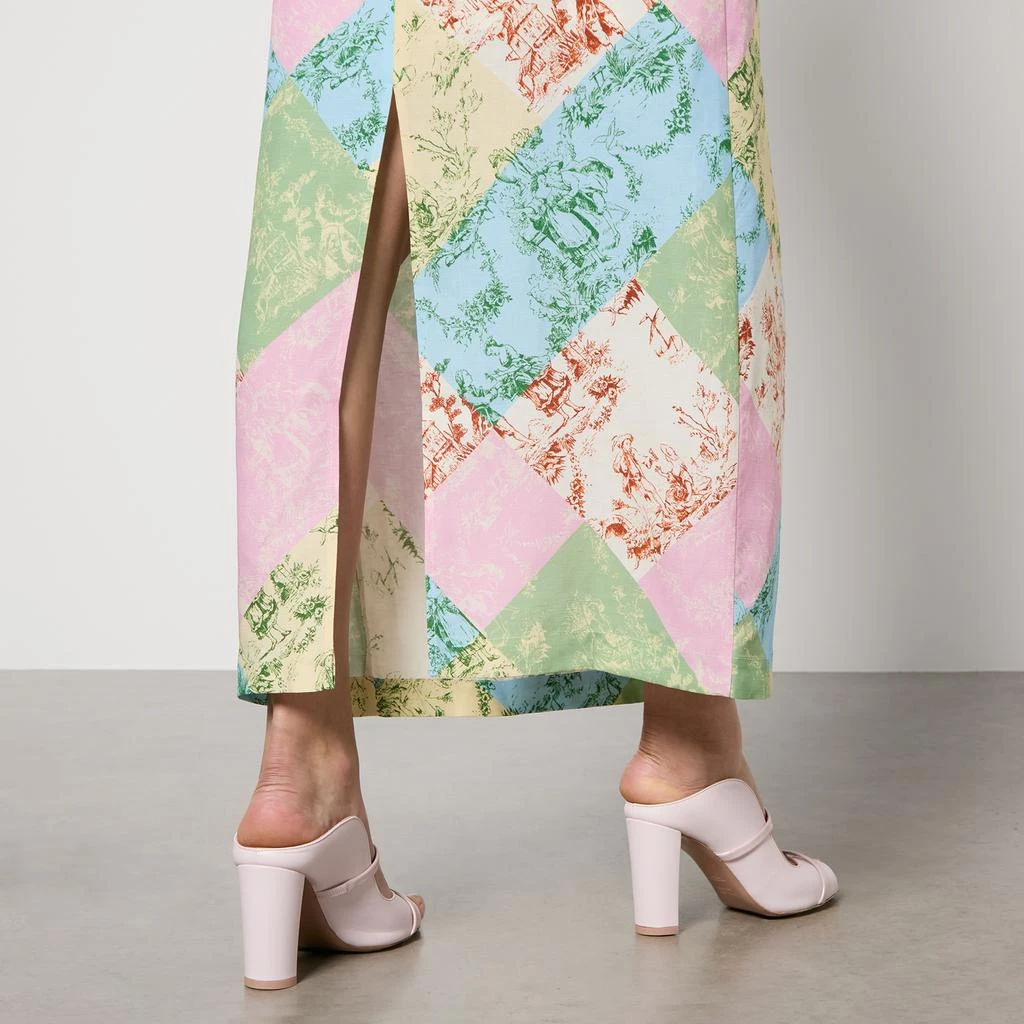 Kitri Laurel Toile De Jouy Lyocell-Blend Skirt 4