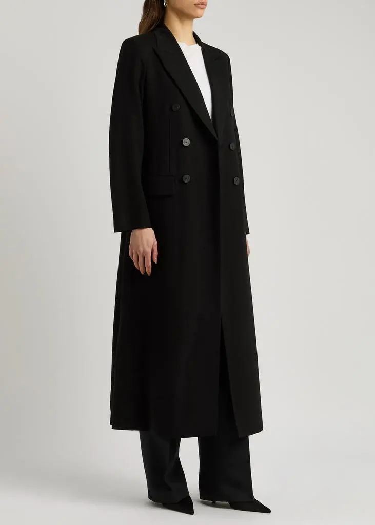 Harris Wharf London Double-breasted woven coat 2