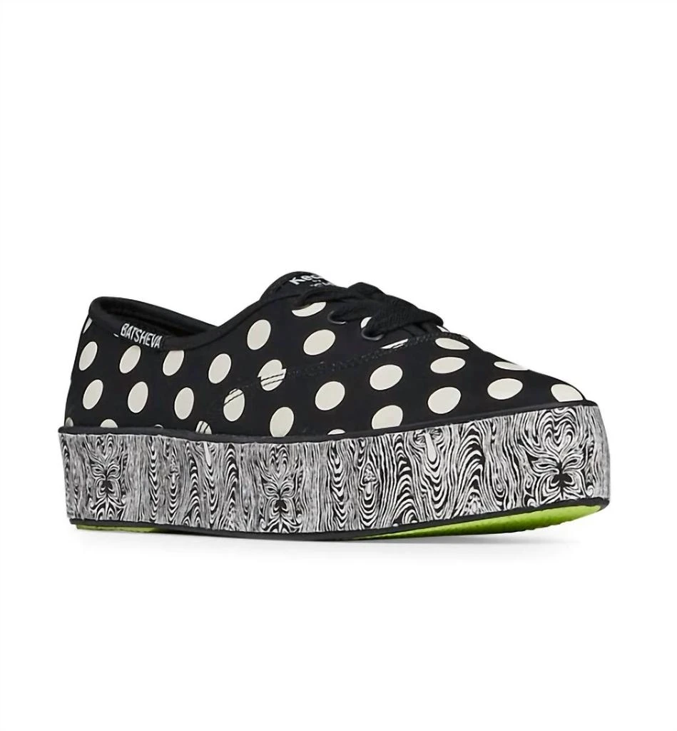 BATSHEVA Women's Keds Sneakers In Black/white 1