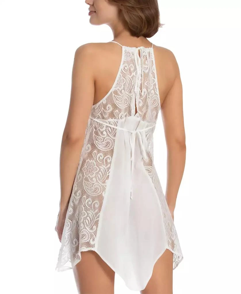 Linea Donatella Flower Child Sheer Lace Chemise Lingerie Nightgown 3