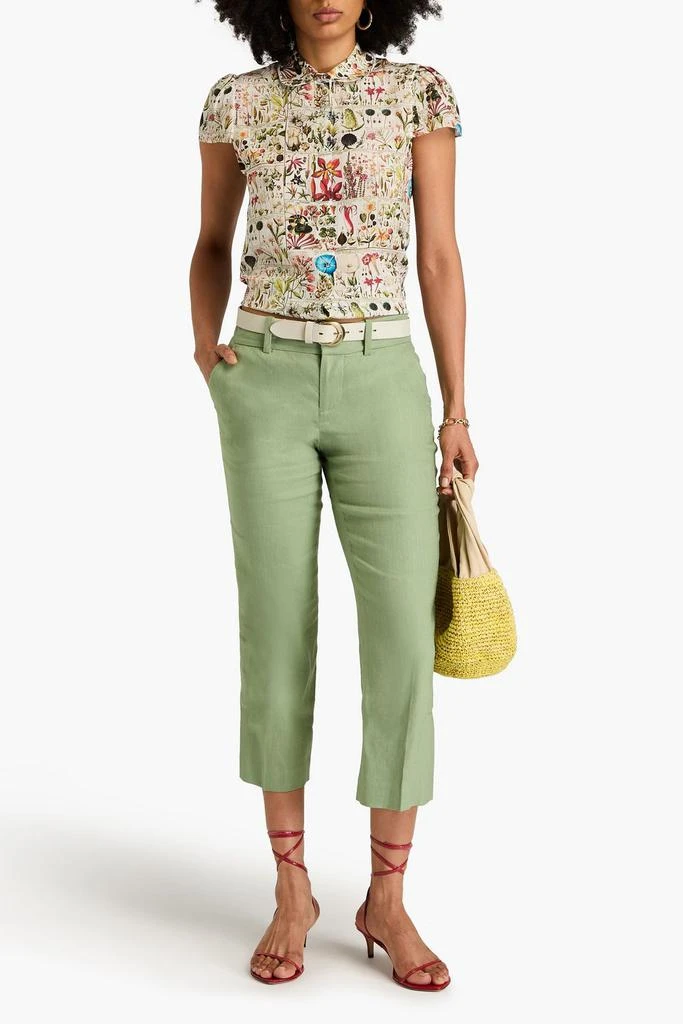 Alice + Olivia Joy floral-print silk crepe de chine blouse 2