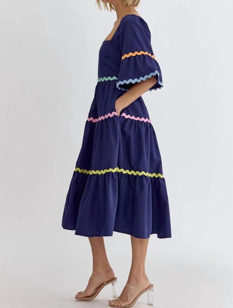 entro Entro - Ty Tiered Midi Dress 3