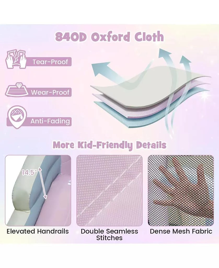 Slickblue Inflatable Kids Bounce House with Slide 
Boxing Columns Fun Bouncy Castle for Parties 
Playtime 6