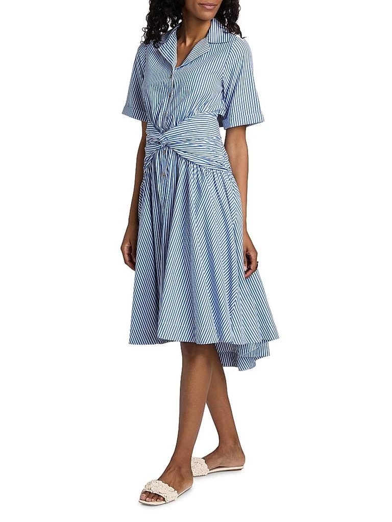 Rosie Assoulin Stripe Tie Shirtdress 4