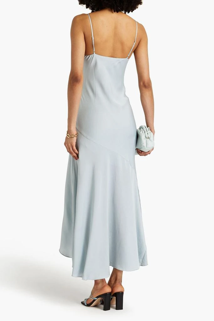 Shona Joy Asymmetric satin-crepe maxi dress 3