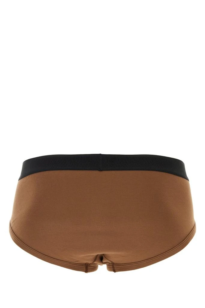 Tom Ford Brown stretch cotton brief 2