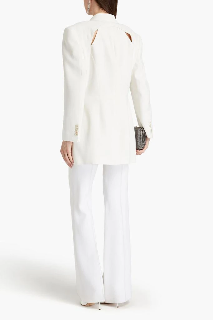 Alexander McQueen Cutout layered crepe blazer 3