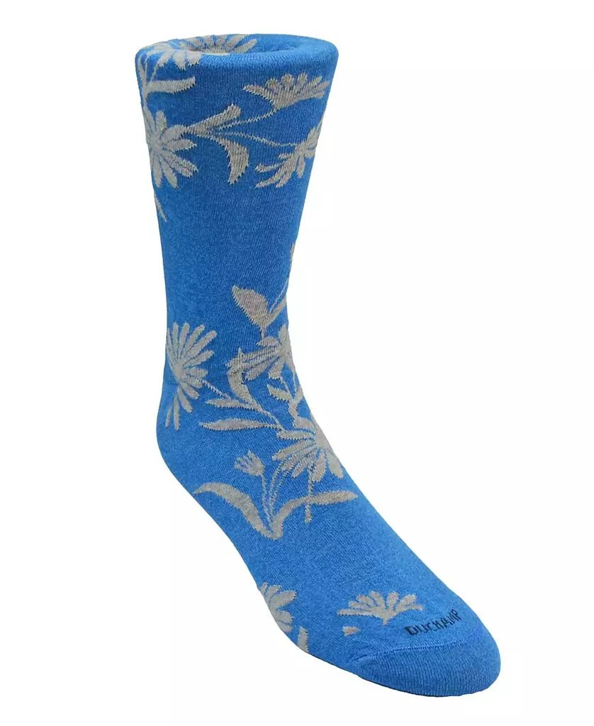 DUCHAMP LONDON Men's Large Floral Dress Sock 1