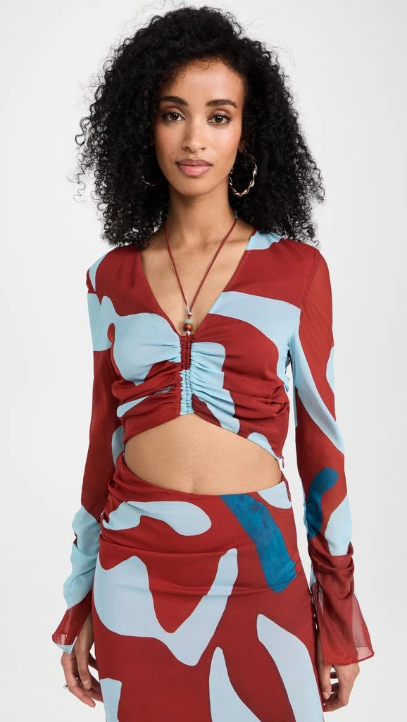 SIR. Frankie Gathered Sleeve Top 6