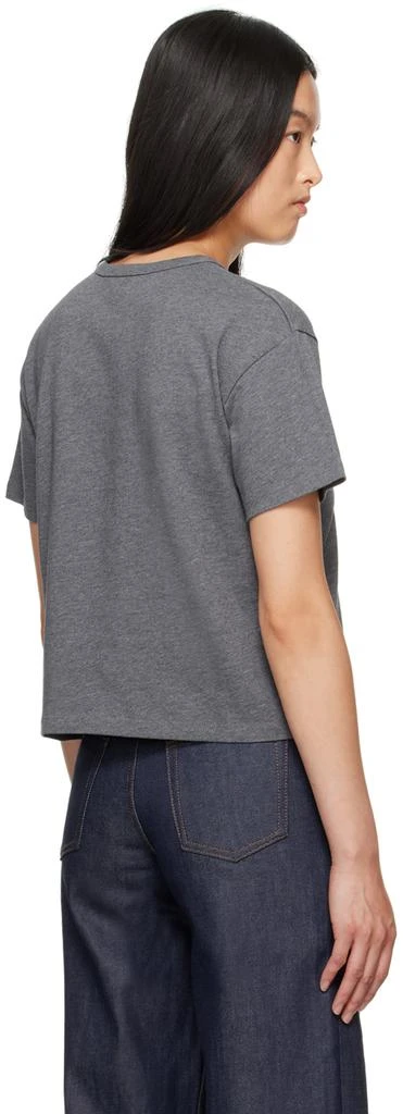 A.P.C. Gray Boxy Petit 'V.P.C.' T-Shirt 3