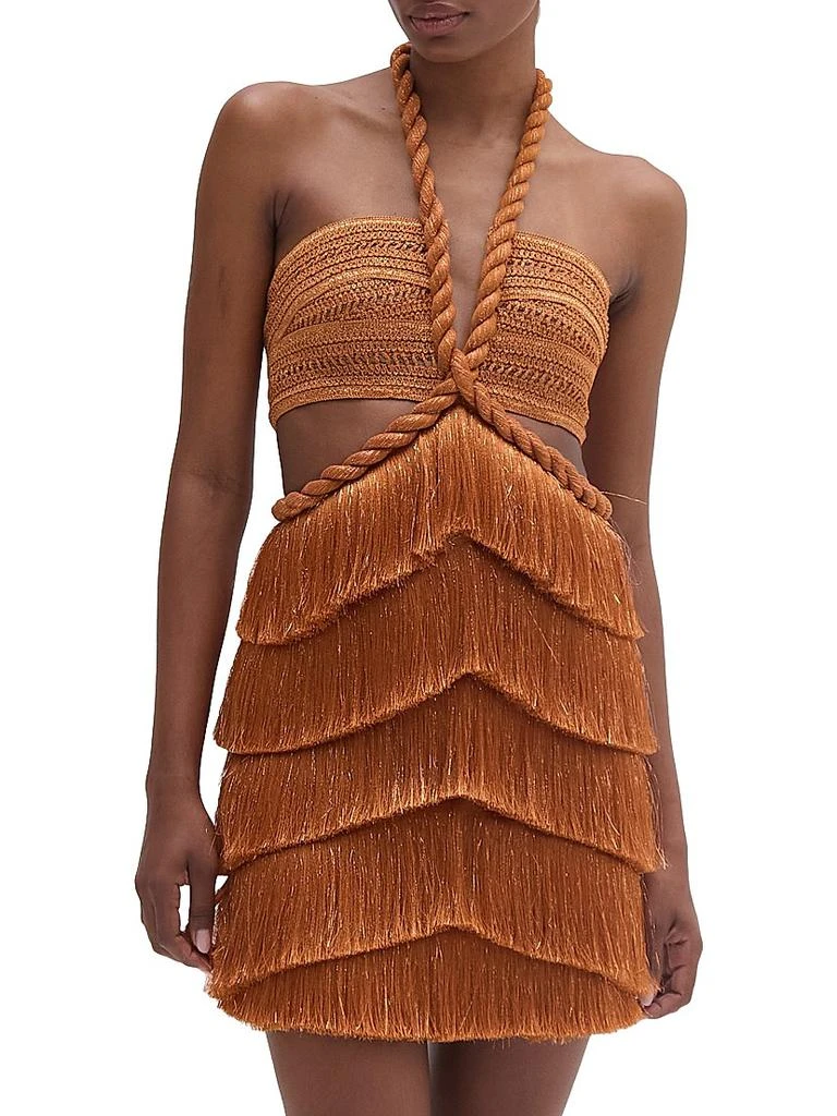 knee length dresses for ladies Patbo | Samba Fringe Maxi Dress | Xs